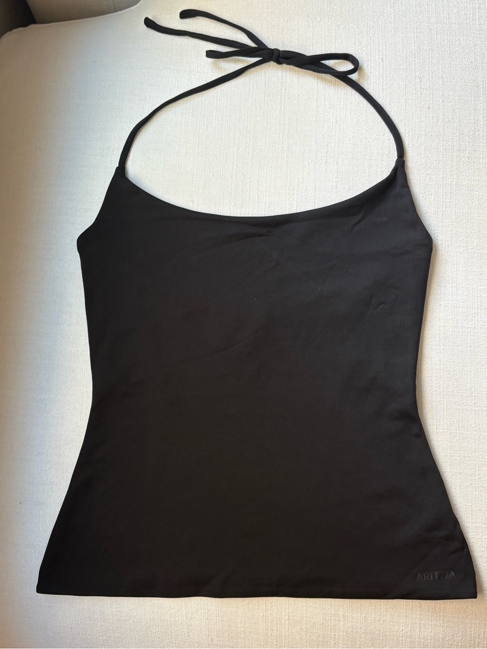 Aritzia Black Halter Camisole Tank